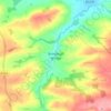 Mapa topográfico Bondleigh Bridge, altitude, relevo