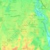 Mapa topográfico Sangereng, altitude, relevo