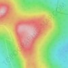 Mapa topográfico Frog Hill, altitude, relevo