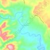 Mapa topográfico Kalamtukan, altitude, relevo
