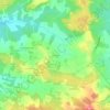 Mapa topográfico Le Colom, altitude, relevo