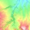 Mapa topográfico le Plateau, altitude, relevo