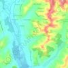 Mapa topográfico Les Âges, altitude, relevo