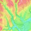 Mapa topográfico Le Méridien, altitude, relevo