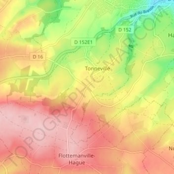 Mapa topográfico Carrefour du Mautalon, altitude, relevo