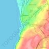 Mapa topográfico Harrington, altitude, relevo