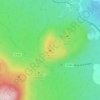 Mapa topográfico Puy de la Nugère, altitude, relevo