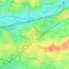 Mapa topográfico Le Chêne Morand, altitude, relevo