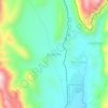 Mapa topográfico Tecoya Alta, altitude, relevo