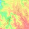 Mapa topográfico Gunung Sindur, altitude, relevo