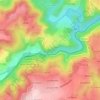 Mapa topográfico Les Etroits, altitude, relevo