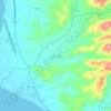 Mapa topográfico Cabugao, altitude, relevo