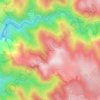 Mapa topográfico Le Villaret, altitude, relevo