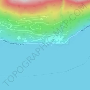 Mapa topográfico Anglemont, altitude, relevo