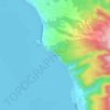 Mapa topográfico Tapuaemaui, altitude, relevo