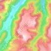 Mapa topográfico La Chavade, altitude, relevo