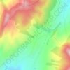 Mapa topográfico El Boqueron, altitude, relevo