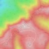 Mapa topográfico Mount Kaputar, altitude, relevo