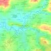 Mapa topográfico Le Rocher Des Amis, altitude, relevo