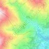 Mapa topográfico Bagneri, altitude, relevo