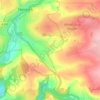 Mapa topográfico Whitchurch, altitude, relevo