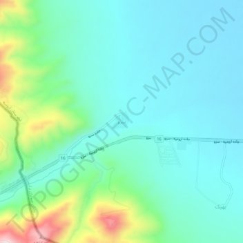 Mapa topográfico Serow, altitude, relevo