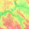Mapa topográfico Charrueau, altitude, relevo
