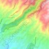 Mapa topográfico Ciburial, altitude, relevo