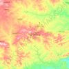 Mapa topográfico Garanhuns, altitude, relevo
