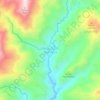Mapa topográfico Desa Sa'dan To'Barana, altitude, relevo