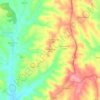 Mapa topográfico Rendufas da Mata, altitude, relevo