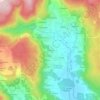 Mapa topográfico A Granxa, altitude, relevo