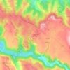 Mapa topográfico Saint-Julien de Rodelle, altitude, relevo