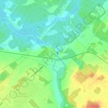 Mapa topográfico Galetta, altitude, relevo