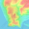 Mapa topográfico Sommet dunes d'Hatainville, altitude, relevo