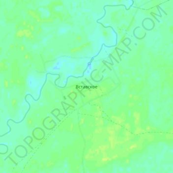 Mapa topográfico Вставское, altitude, relevo