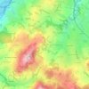 Mapa topográfico Mosouvre, altitude, relevo