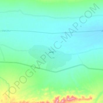 Mapa topográfico Tump, altitude, relevo