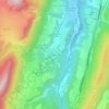 Mapa topográfico Chaudeneyre, altitude, relevo