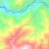 Mapa topográfico Vereda La Puerta, altitude, relevo