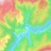 Mapa topográfico Beauquiniès, altitude, relevo