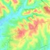 Mapa topográfico Marco Simone, altitude, relevo