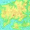 Mapa topográfico Les Grillots, altitude, relevo