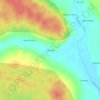 Mapa topográfico Extrema, altitude, relevo