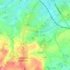 Mapa topográfico Montagnou, altitude, relevo