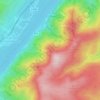 Mapa topográfico Kienstockspitze, altitude, relevo