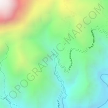 Mapa topográfico Tumipi Spring Resort, altitude, relevo