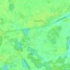 Mapa topográfico Leeuwerik, altitude, relevo