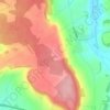 Mapa topográfico Sur le Château, altitude, relevo