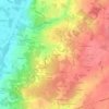 Mapa topográfico La Grande Noue, altitude, relevo